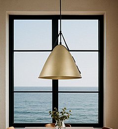 מנורת תליה קונוס עם רצועות*** מנורת תליה קונוס עם רצועות***