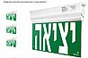 שלט יציאה חירום + סט 3 מדבקות - בהזמנה בלבד